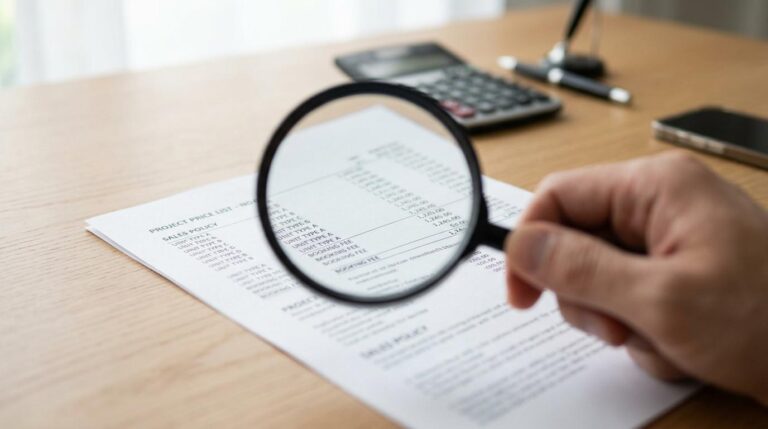 cách đọc bảng giá bất động sản