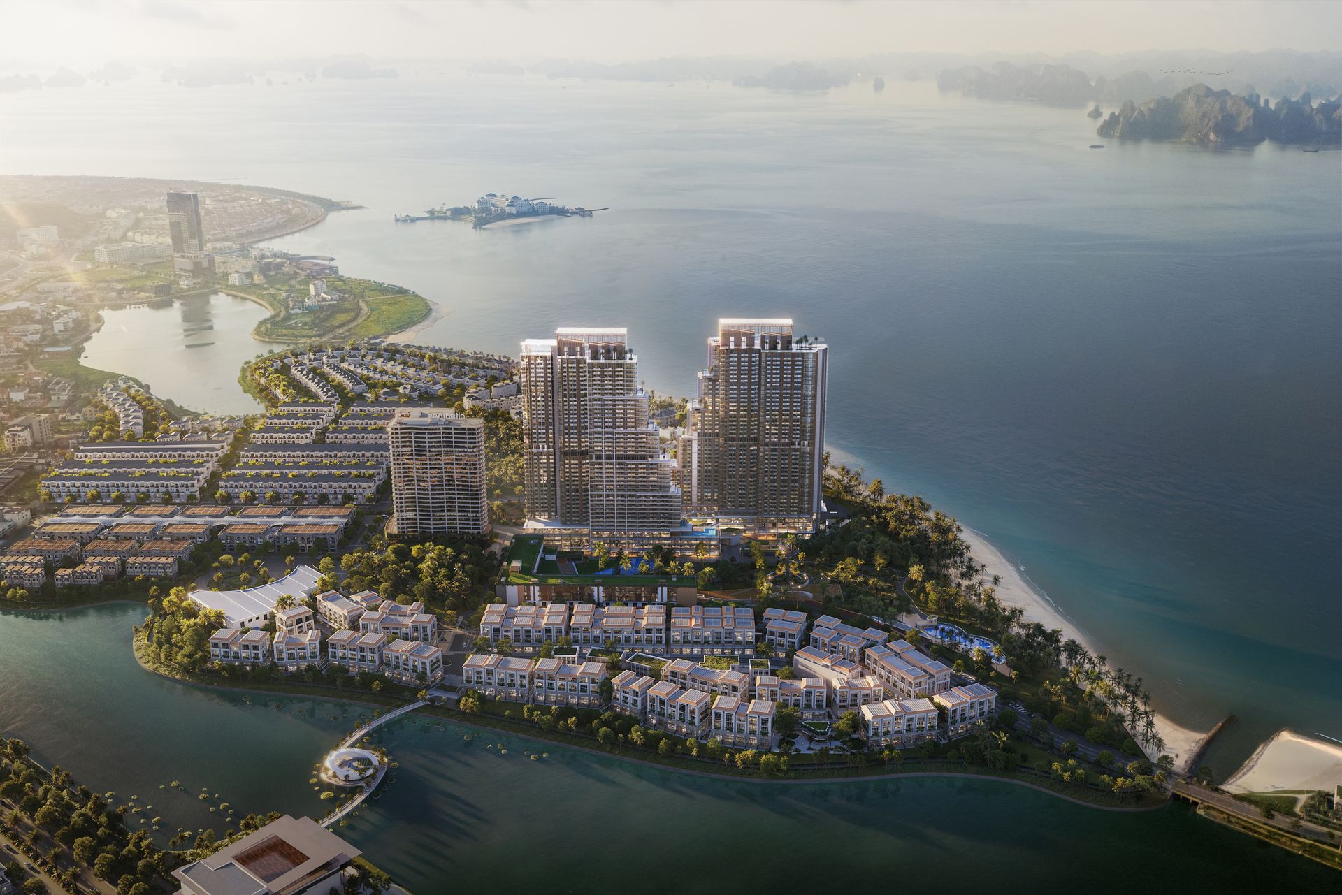 Phối cảnh tổng thể Aria Bay Hạ Long