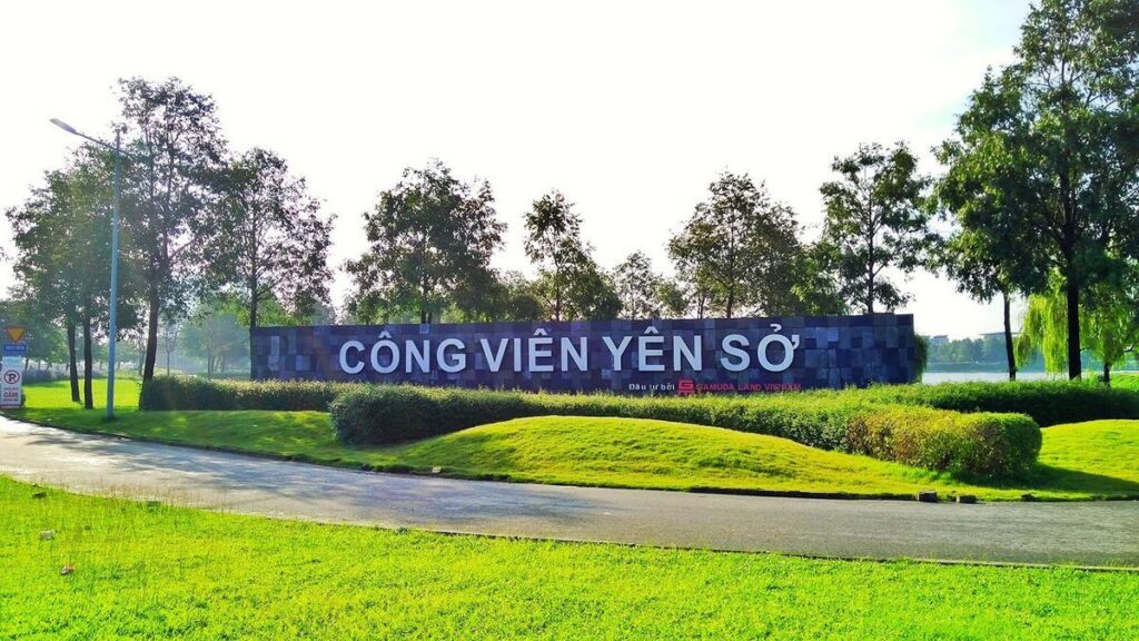 Bối cảnh khu vực Yên Sở gần Mandarin Garden 3
