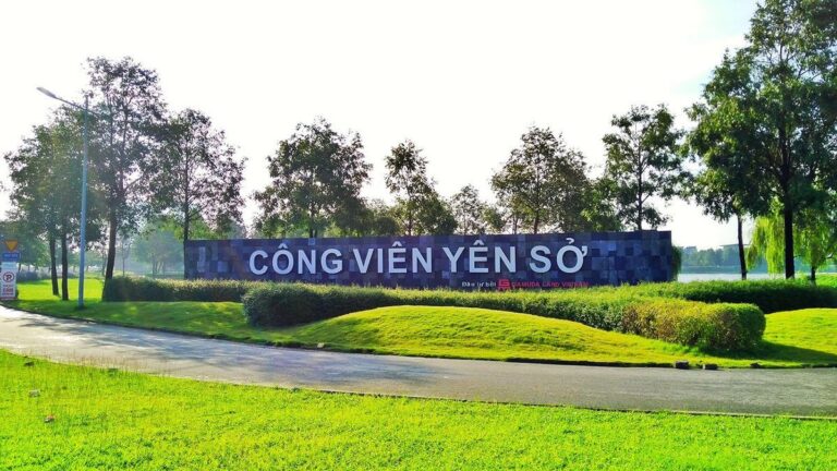 Bối cảnh khu vực Yên Sở gần Mandarin Garden 3