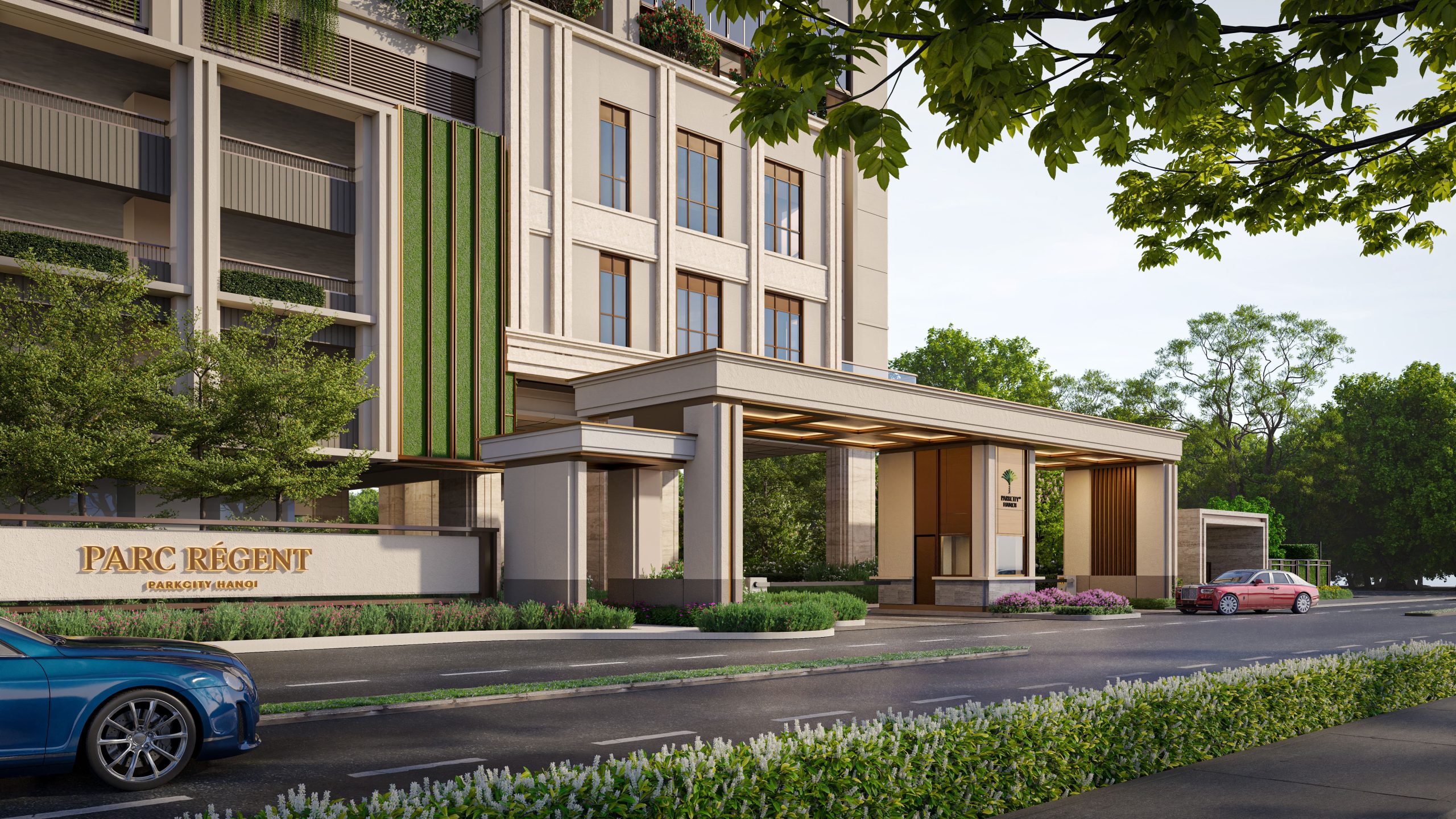 Phối cảnh sảnh đón chính Parc Regent