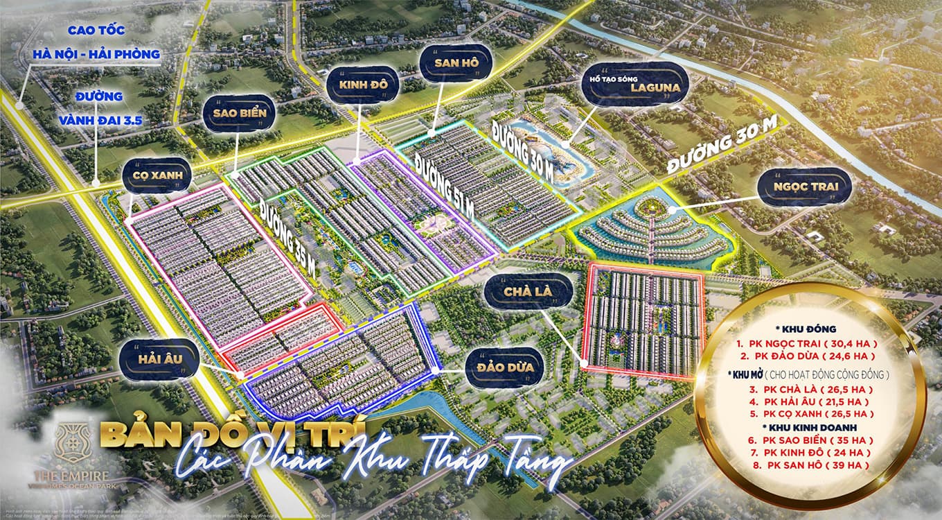 Vị trí San Hô trong Vinhomes Ocean Park 2