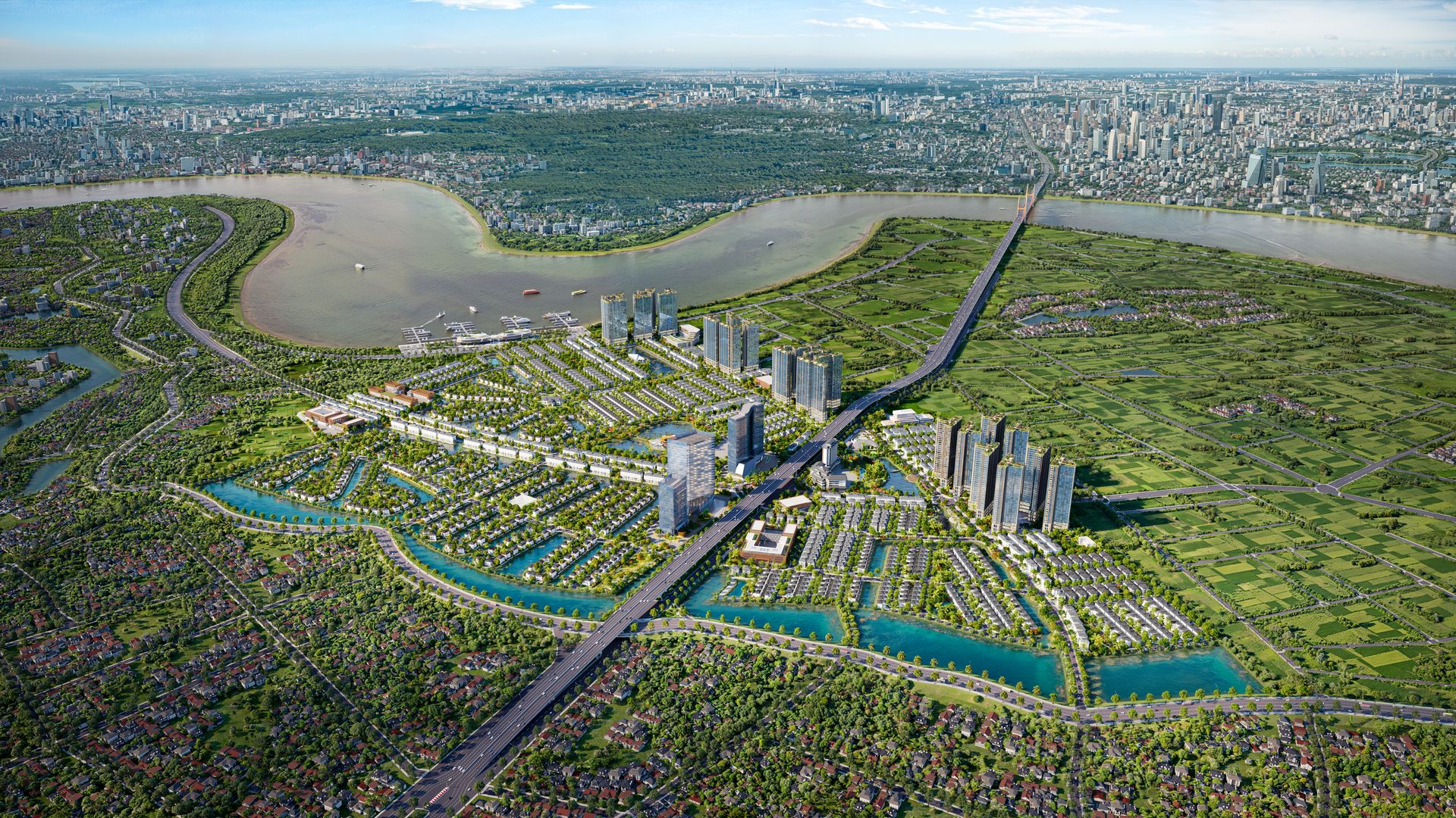 Đô thị Văn Giang Hưng Yên trong hành lang phía Đông Hà Nội