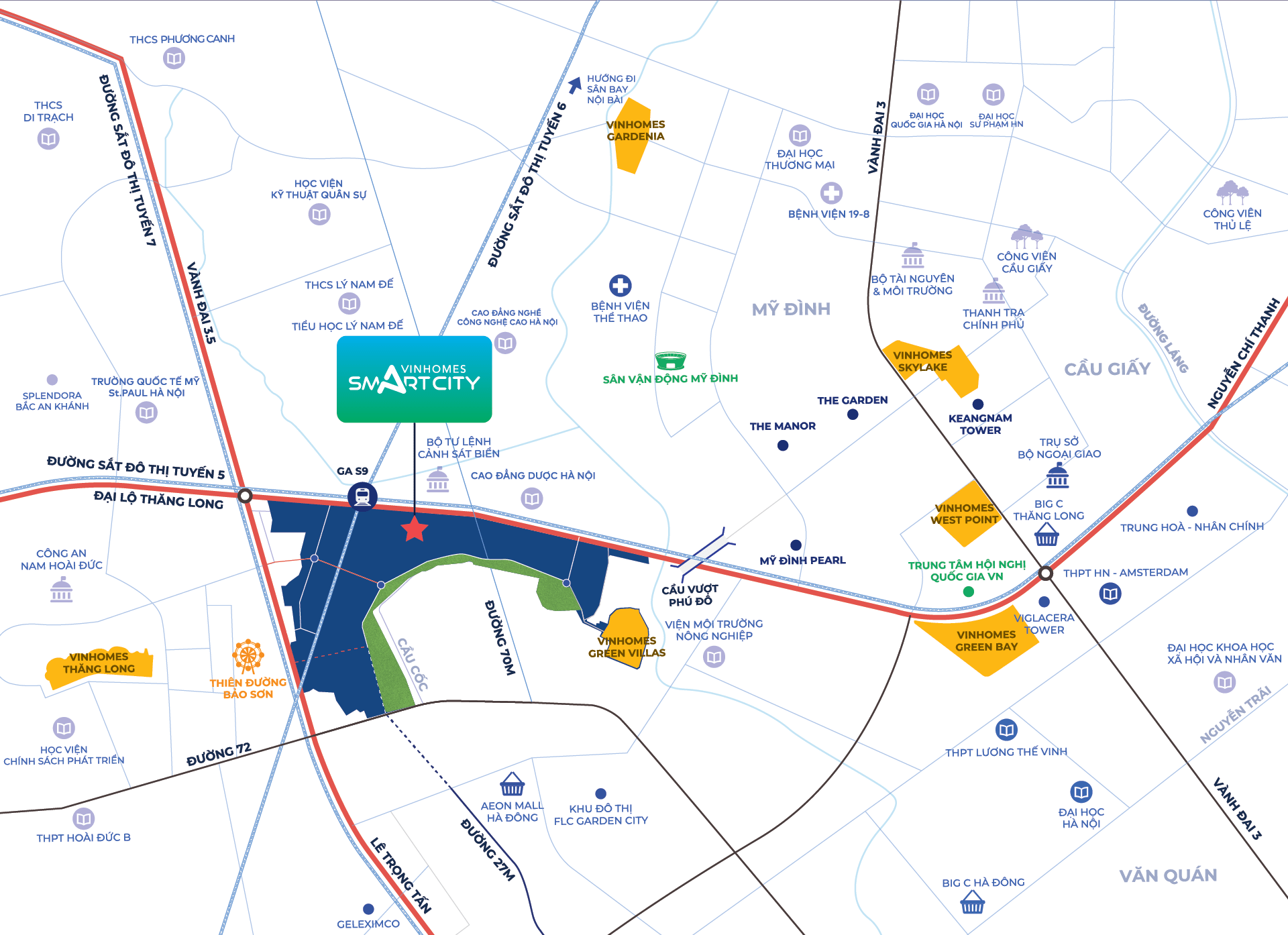 Mặt bằng The Sapphire Vinhomes Smart City
