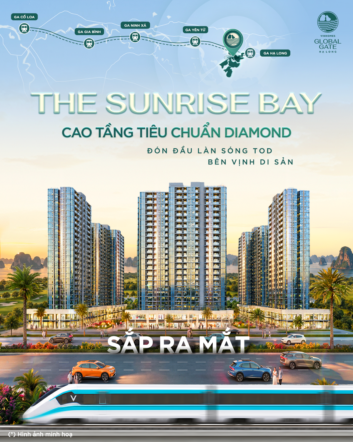 Phối cảnh The Sunrise Bay Vinhomes Global Gate Hạ Long