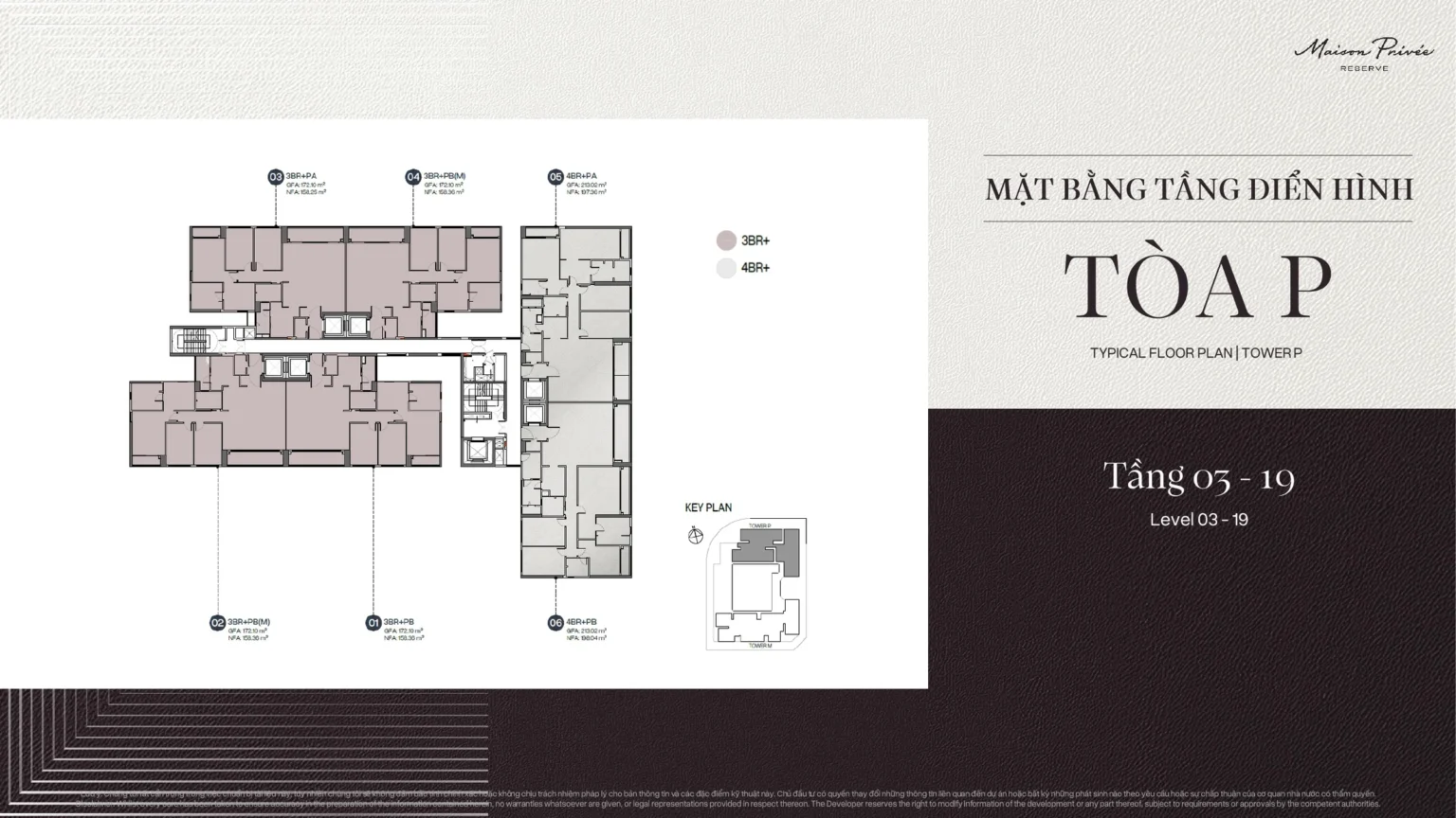 Mặt bằng tầng điển hình Maison Privée Reserve
