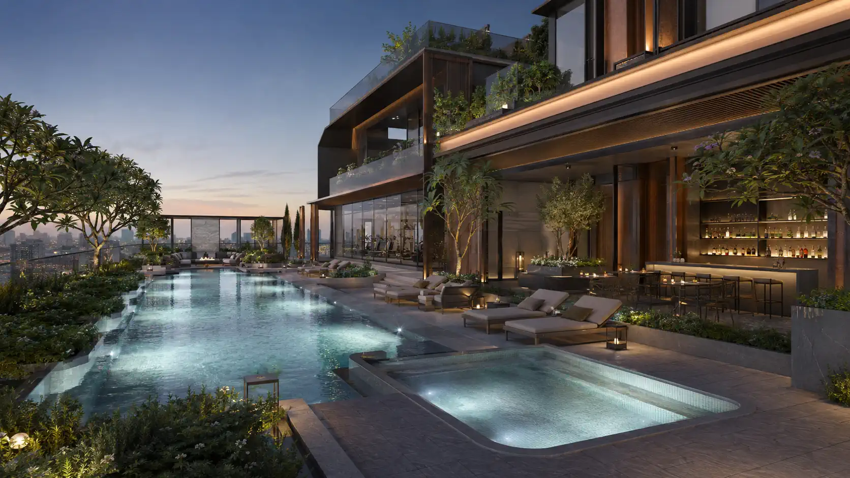Phối cảnh bể bơi The Legatus 22 Liễu Giai