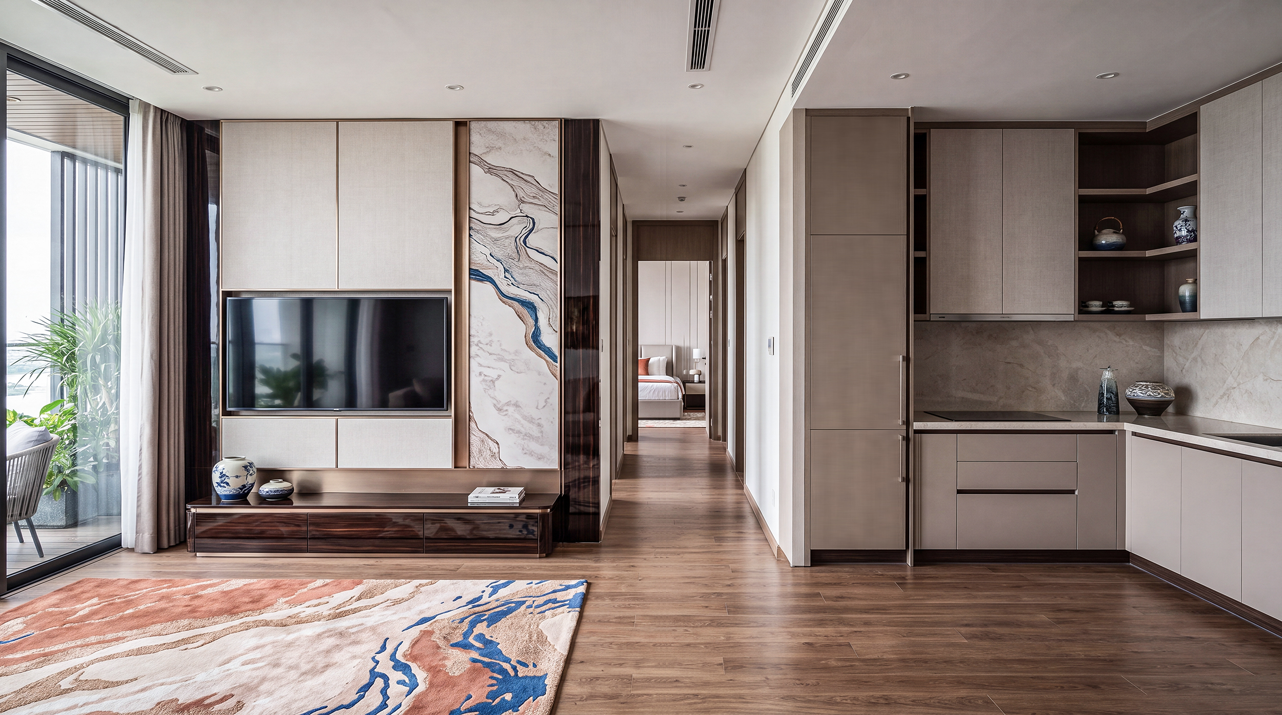 Nội thất căn hộ 2 phòng ngủ Avenue Alluvia Sunshine Marina