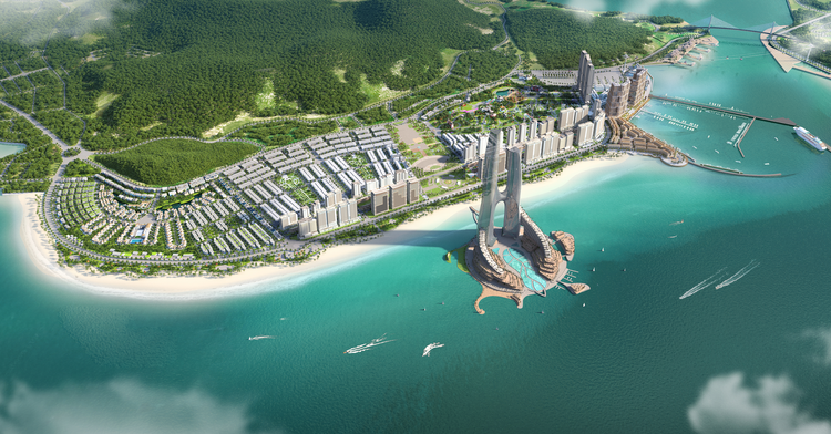 Phối cảnh tổng thể Sun Elite City Hạ Long