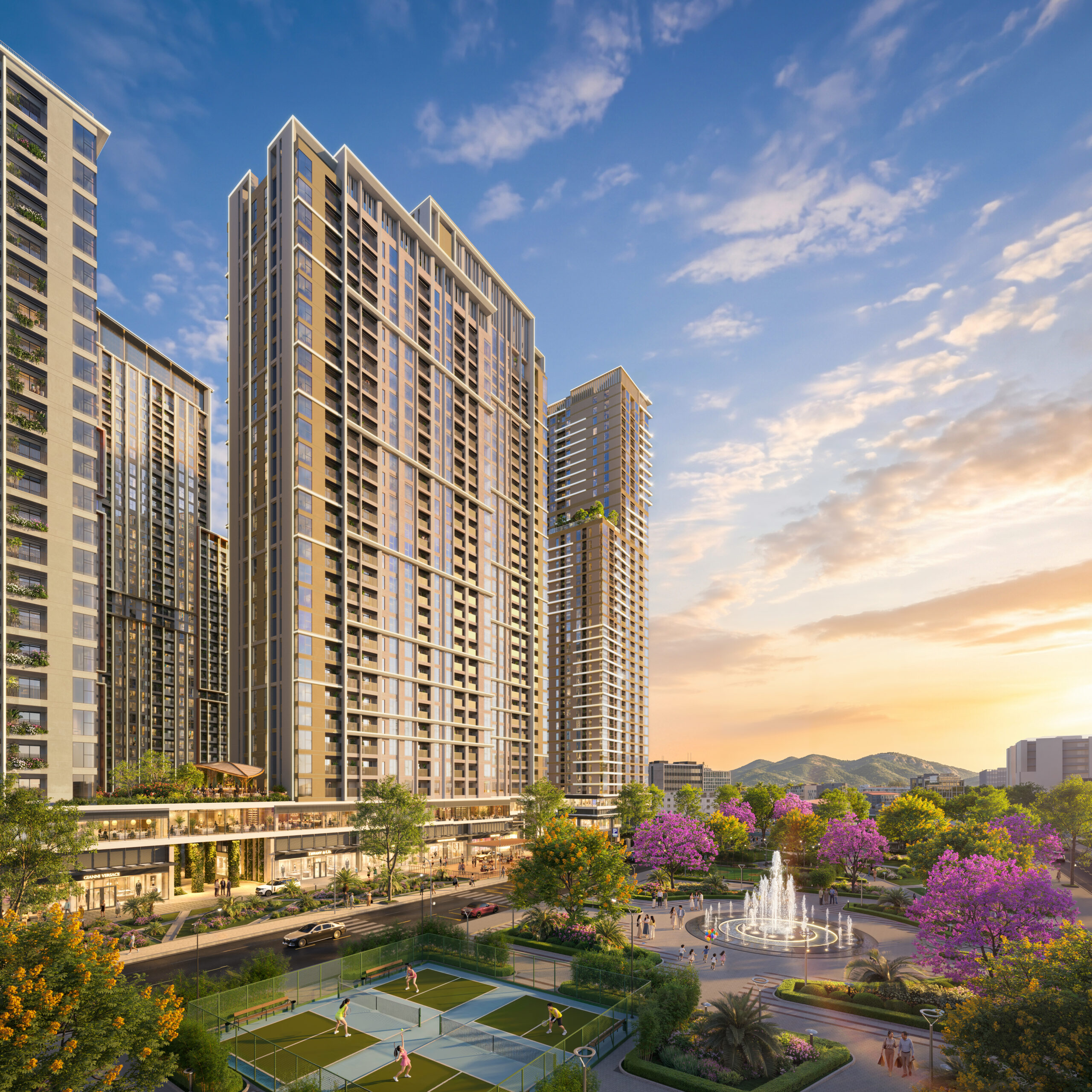 Phối cảnh kiến trúc tòa Legend Sun Glory Residence