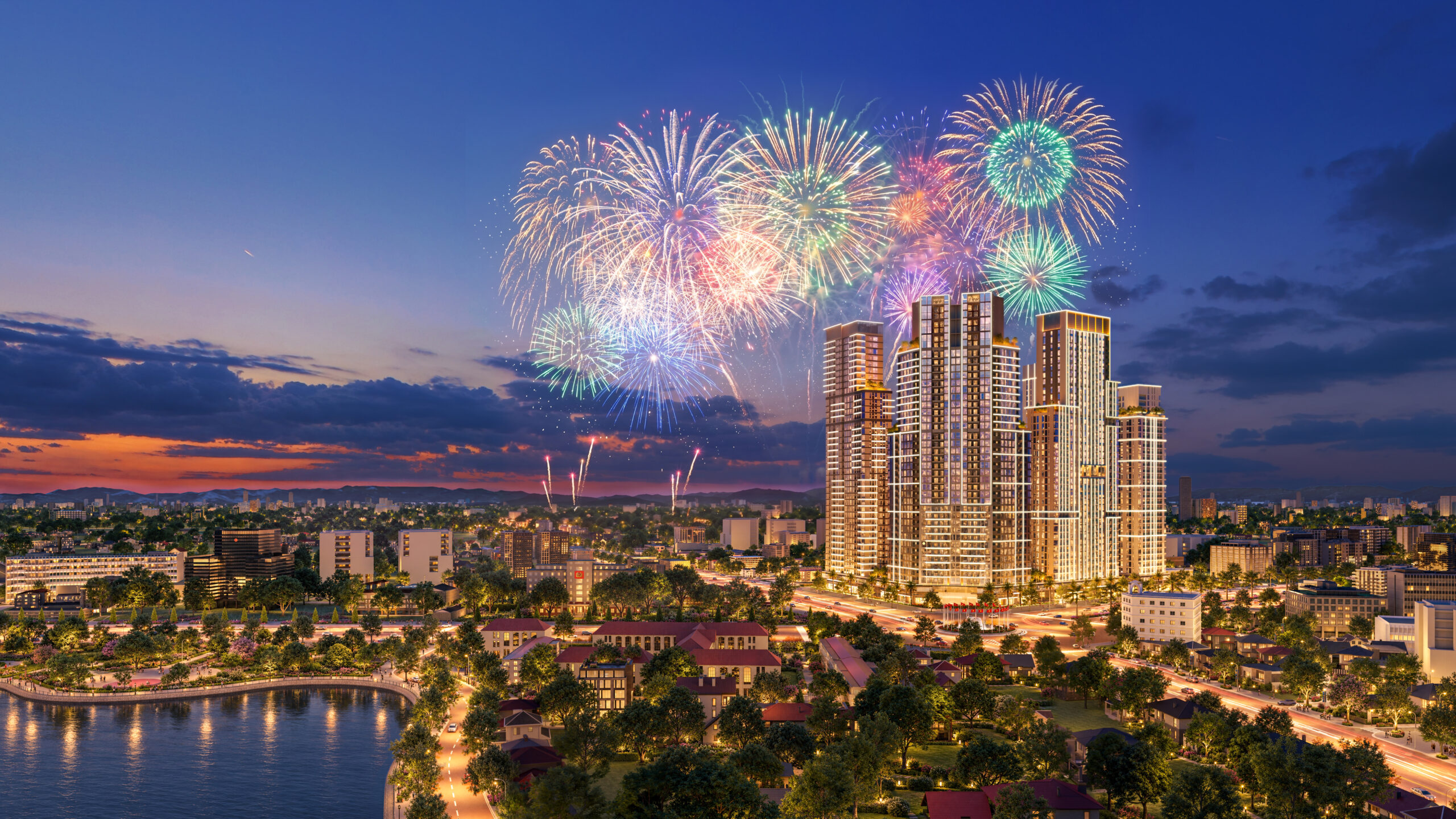 Phối cảnh ngoại thất tòa Sky 37 Sun Glory Residence