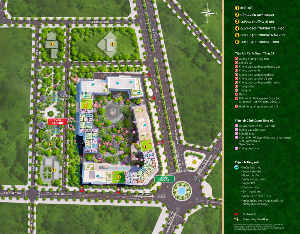 Tổng mặt bằng 5 tòa Sun Glory Residence Nghệ An