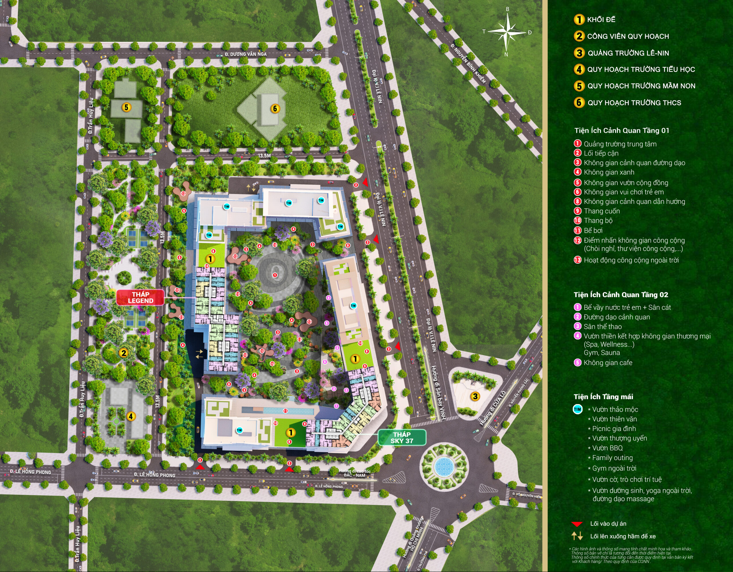 Tổng mặt bằng 5 tòa Sun Glory Residence Nghệ An